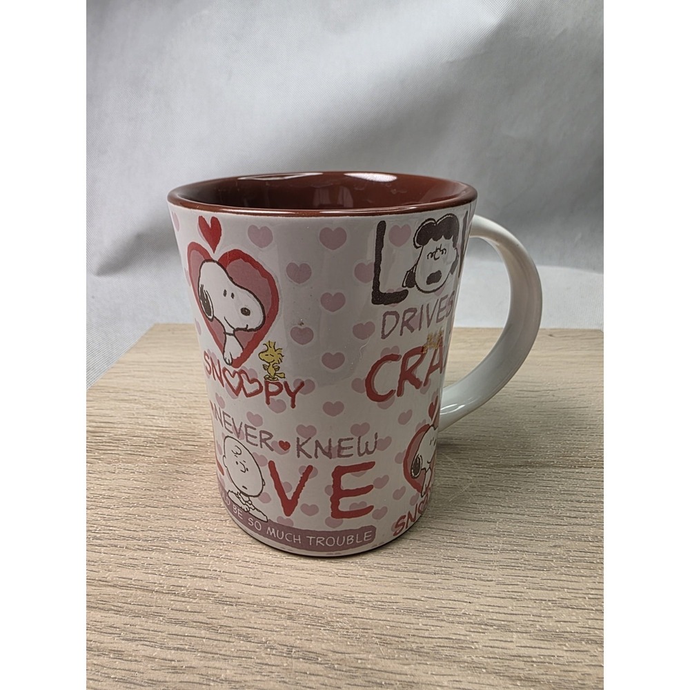 GIBSON Peanuts Snoopy/Charlie Brown Valentines Coffee/Tea Mug, Collectable